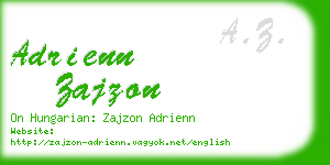 adrienn zajzon business card